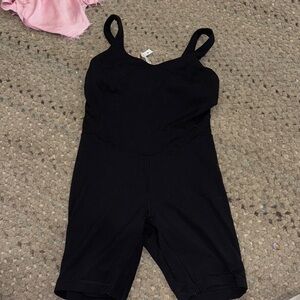 lululemon athletica Black Fitted Jumpsuit Romper